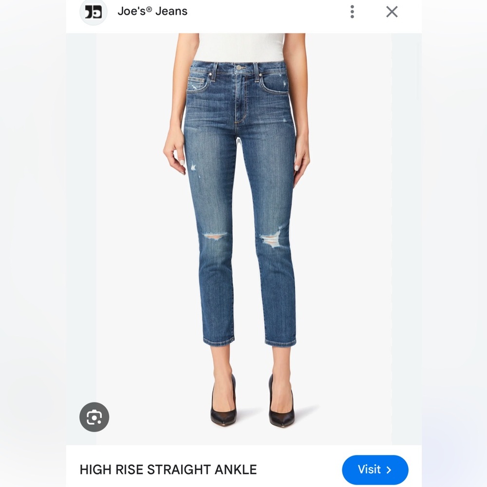 Joe’s Jeans- High Rise Straight Ankle